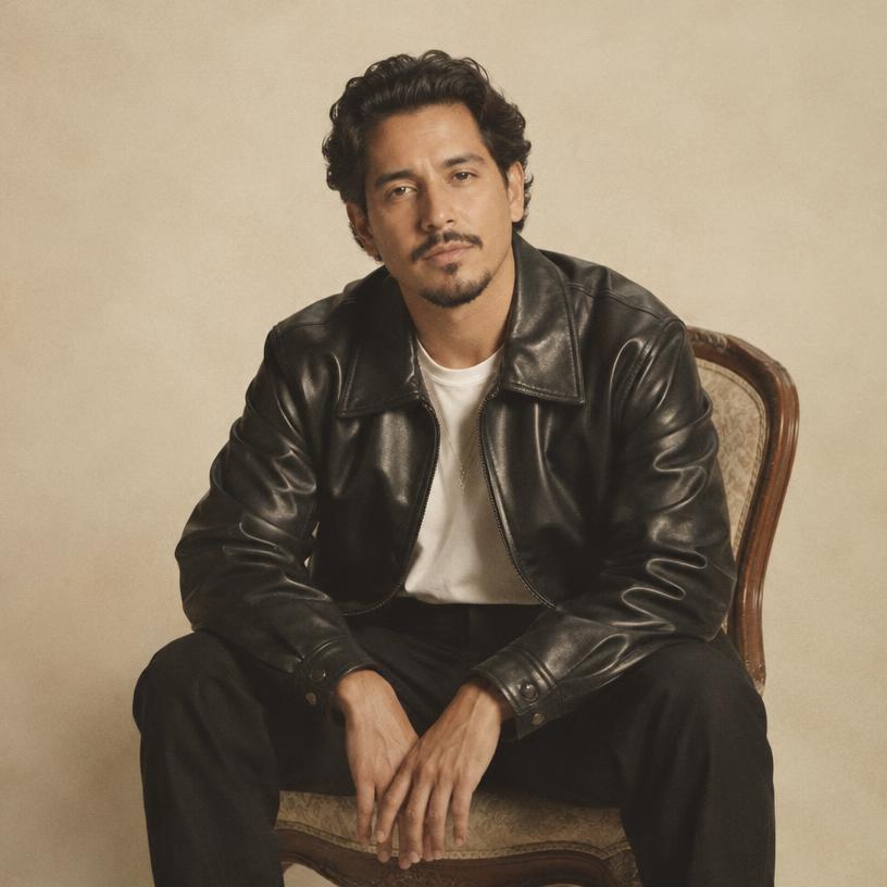 Dex Almeida wearing a piece from their closet