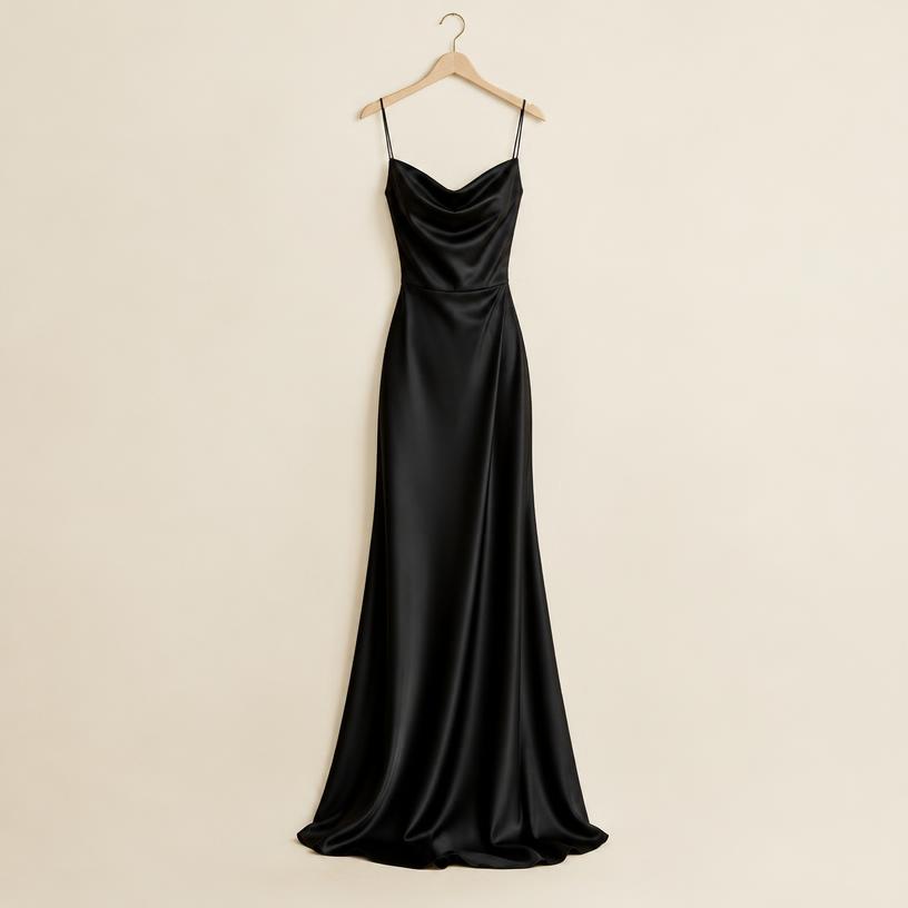 Studio Example Silk Bias Gown