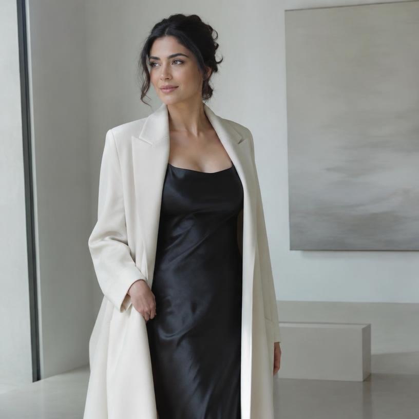 Noor Kassem wearing a piece from their closet